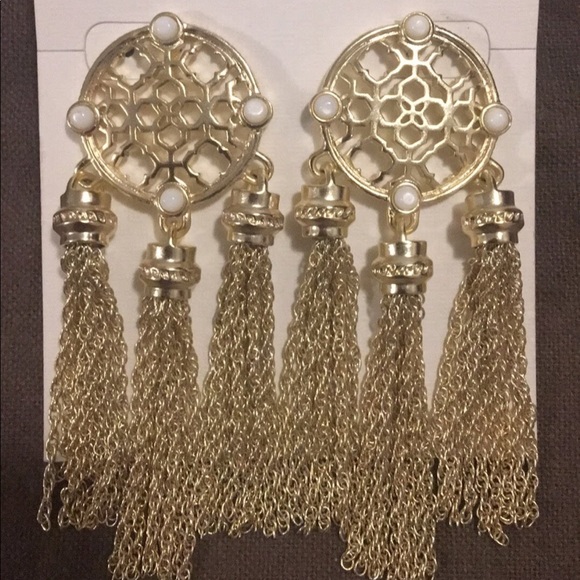 Kendra Scott Gold Adam Earrings - Picture 1 of 3